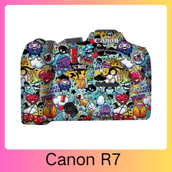 Corpo da Canon R7 - Pele câmera, adesivo câmera - com alta resistência a arranhões, à prova d'água e com design elegante.